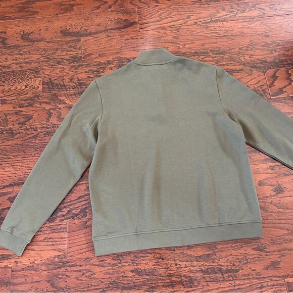 Ted Baker Antram Half Zip Funnel Neck Pullover Sweater in Khaki Green XXL NWT - Picture 6 of 11